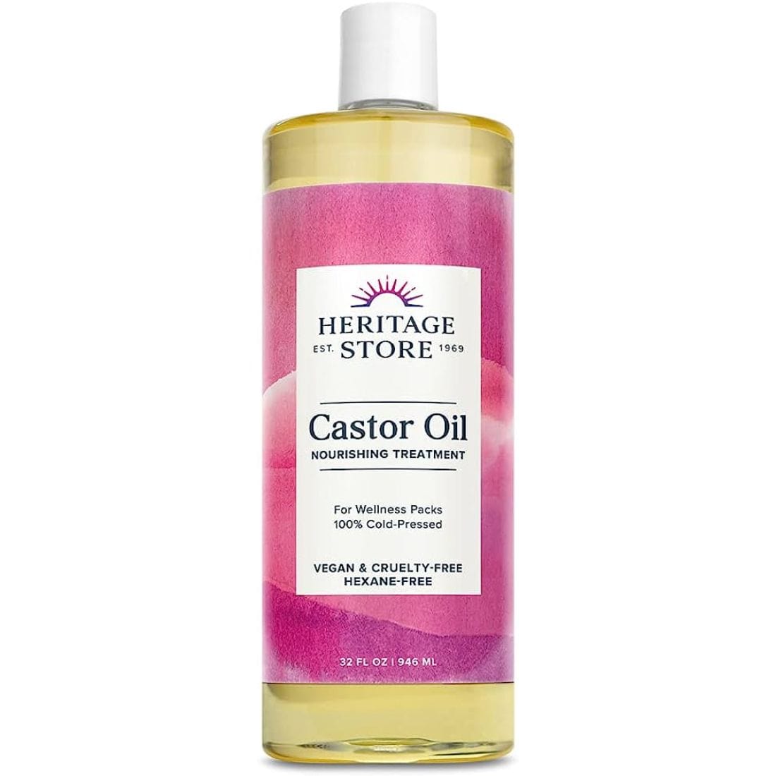 Heritage Store Castor Oil Hexane Free 100 Cold Pressed Dermatologi