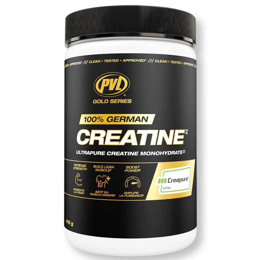 PVL Creapure Creatine 100 German Creapure Creatine 410g Unflavoured