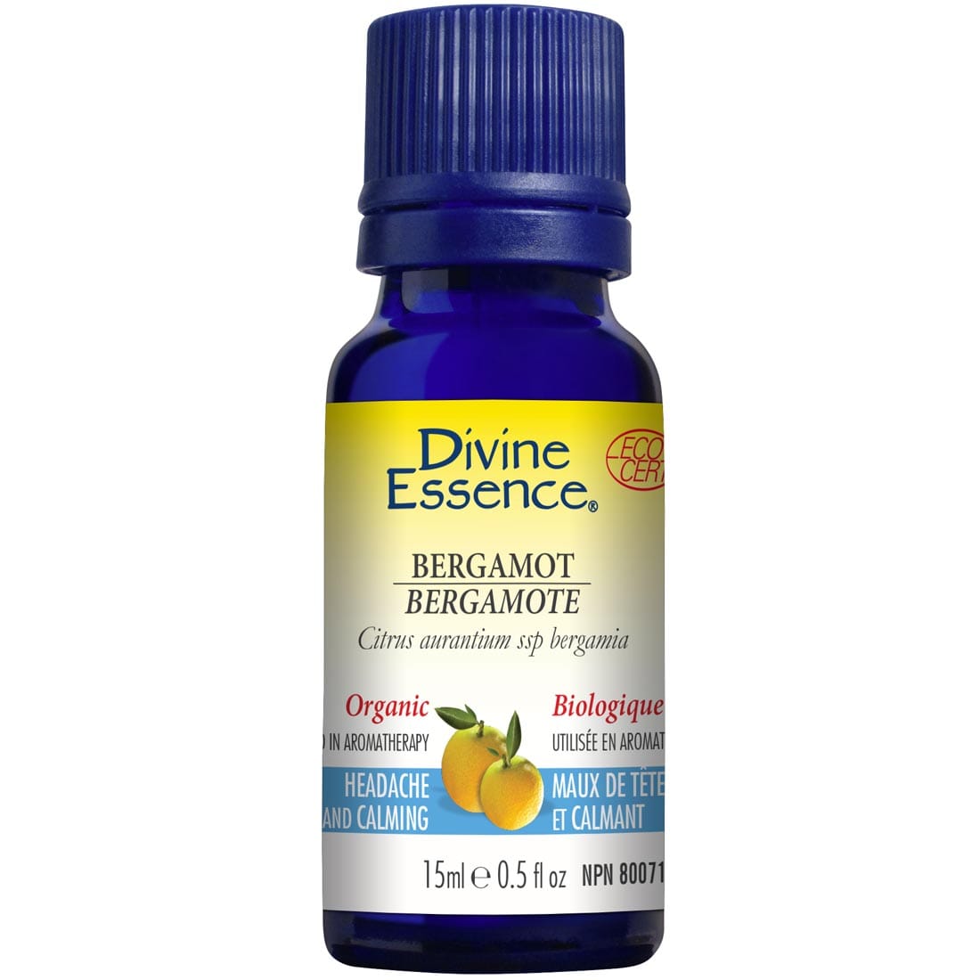 Divine Essence Bergamot Essential Oil (Organic), 15ml – Vitamart.ca