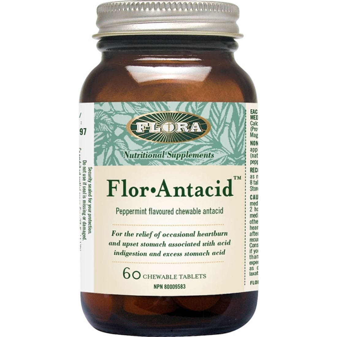 Flora FlorAntacid (Natural Chewable Antacid)