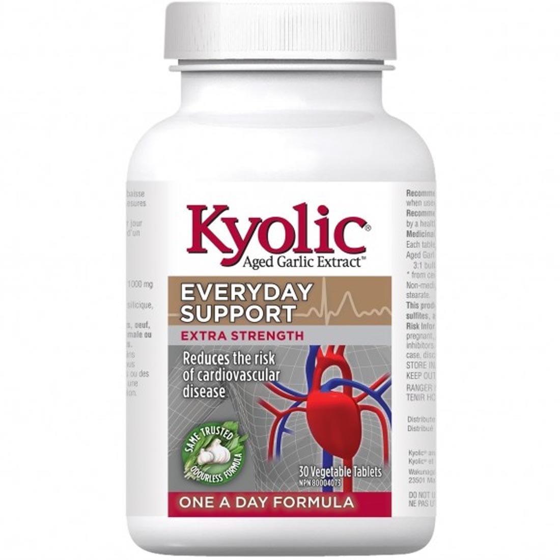 Kyolic Aged Garlic Extract Everyday Support Extra Strength One A Da