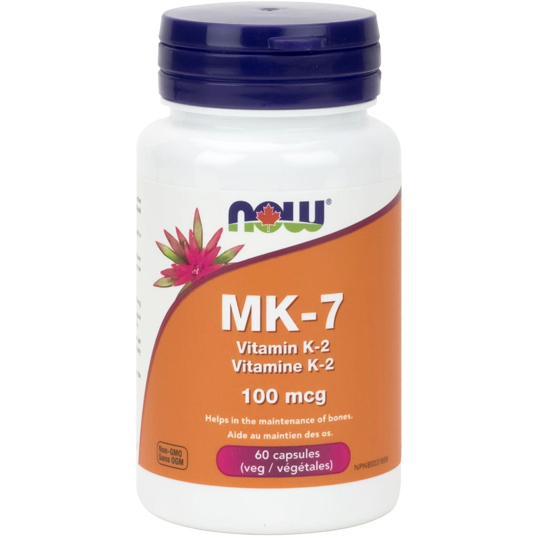 NOW MK 7 Vitamin K2 100mcg 60 Vcaps