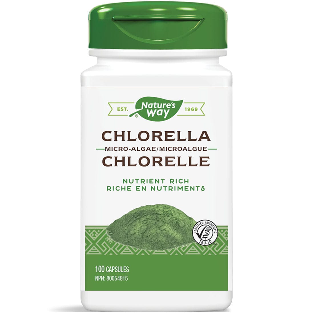 Nature s Way Chlorella Micro Algae 100 Vegetable Capsules