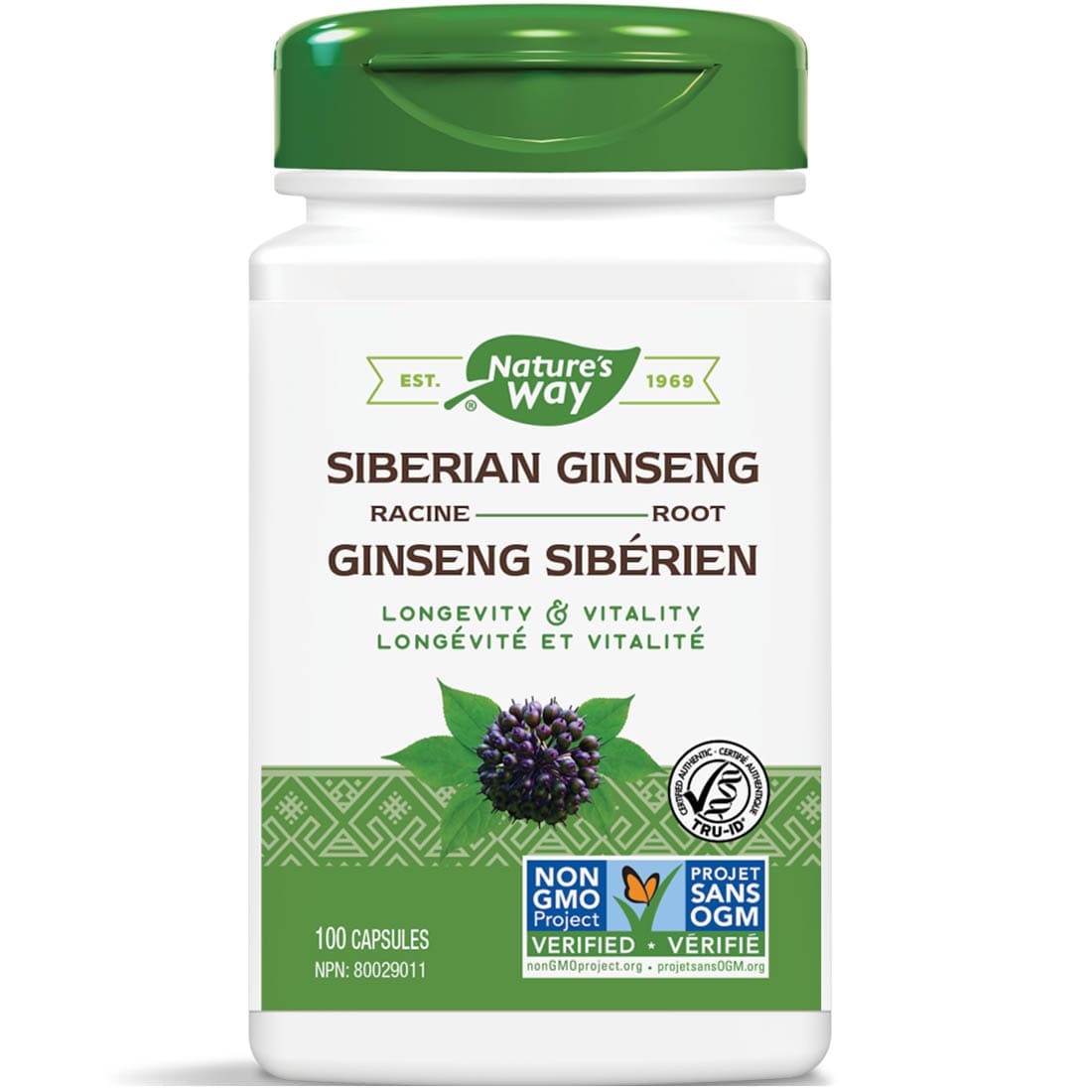 Nature s Way Siberian Ginseng Root 100 Vegetable Capsules