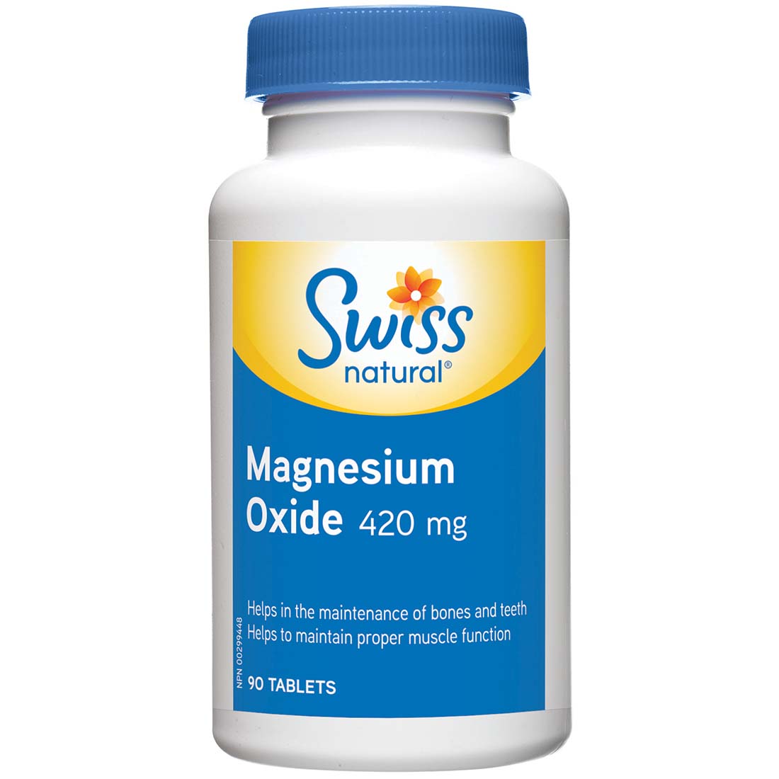 Swiss Natural Magnesium Oxide 420mg 90 Tablets