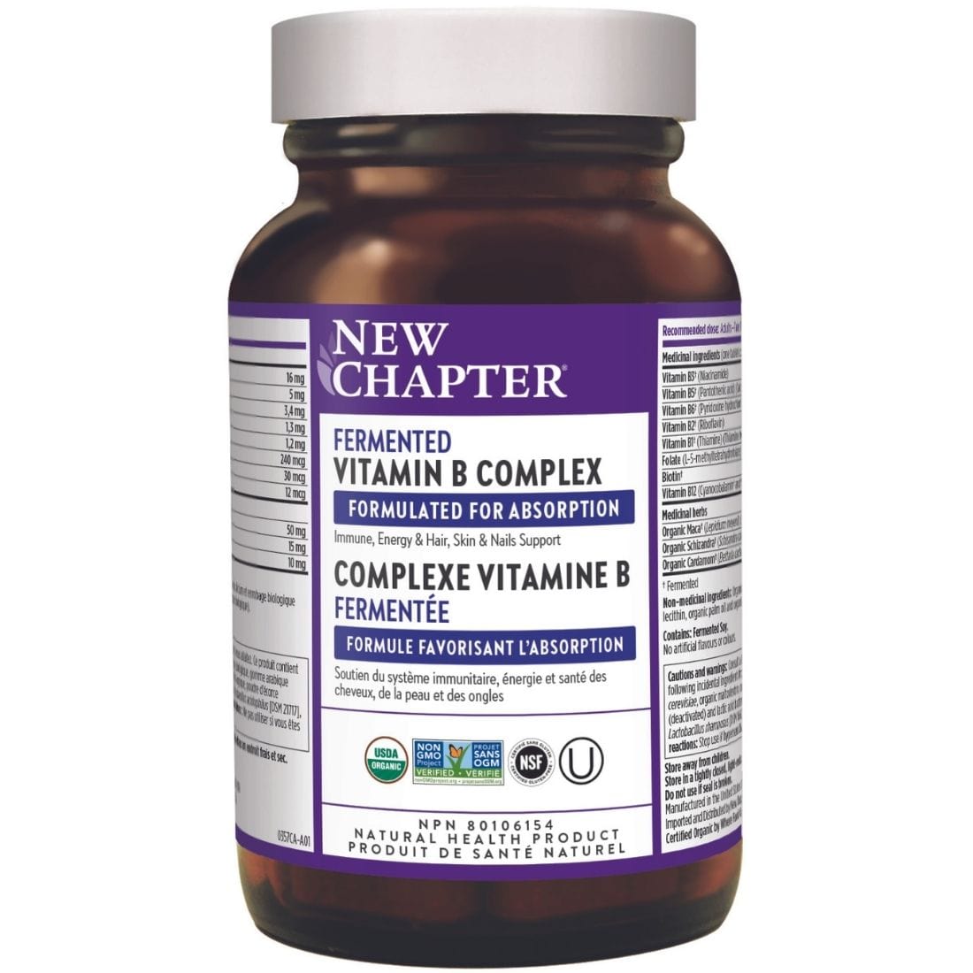 New Chapter Fermented Vitamin B Complex, 30 Tablets – Vitamart.ca