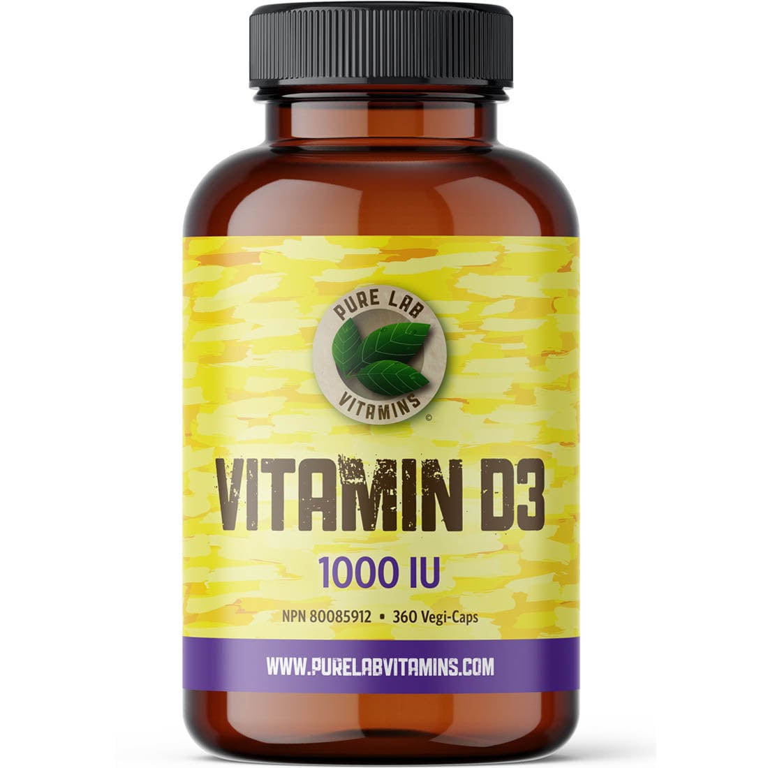 Pure Lab Vitamins Vitamin D3 1000iu, 360 Capsules – Vitamart.ca