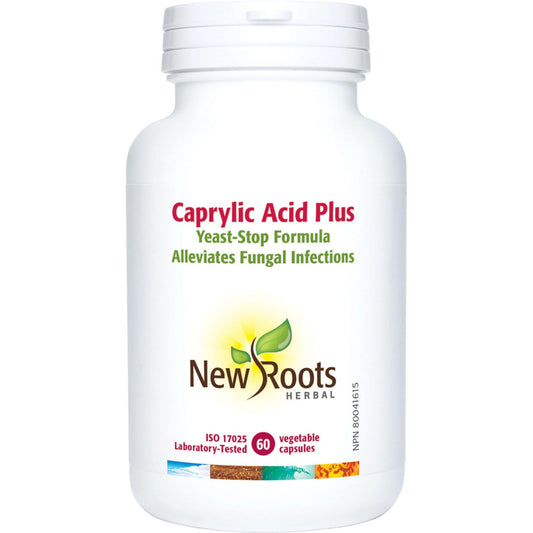 60 Vegetable Capsules | New Roots Herbal Caprylic Acid Plus