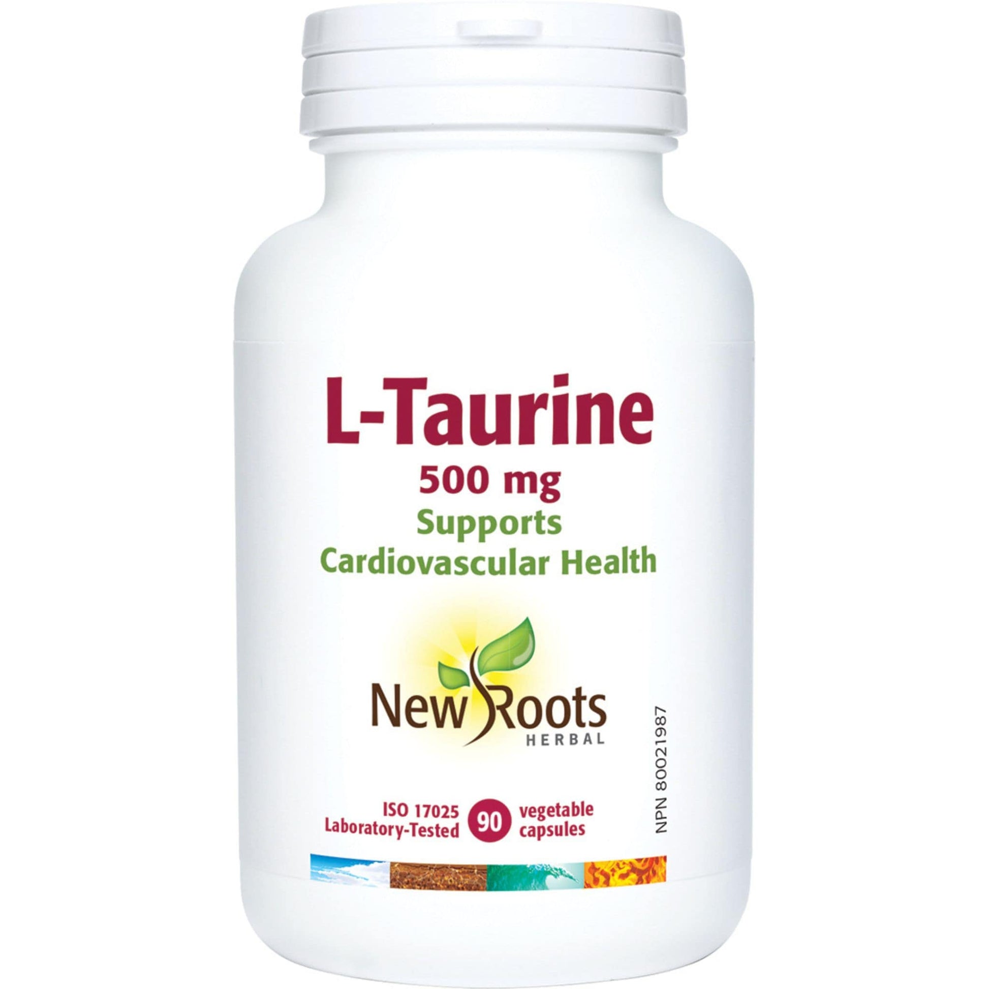 90 Vegetable Capsules | New Roots Herbal L-Taurine 500mg