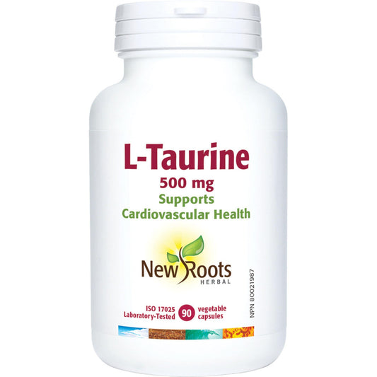 90 Vegetable Capsules | New Roots Herbal L-Taurine 500mg