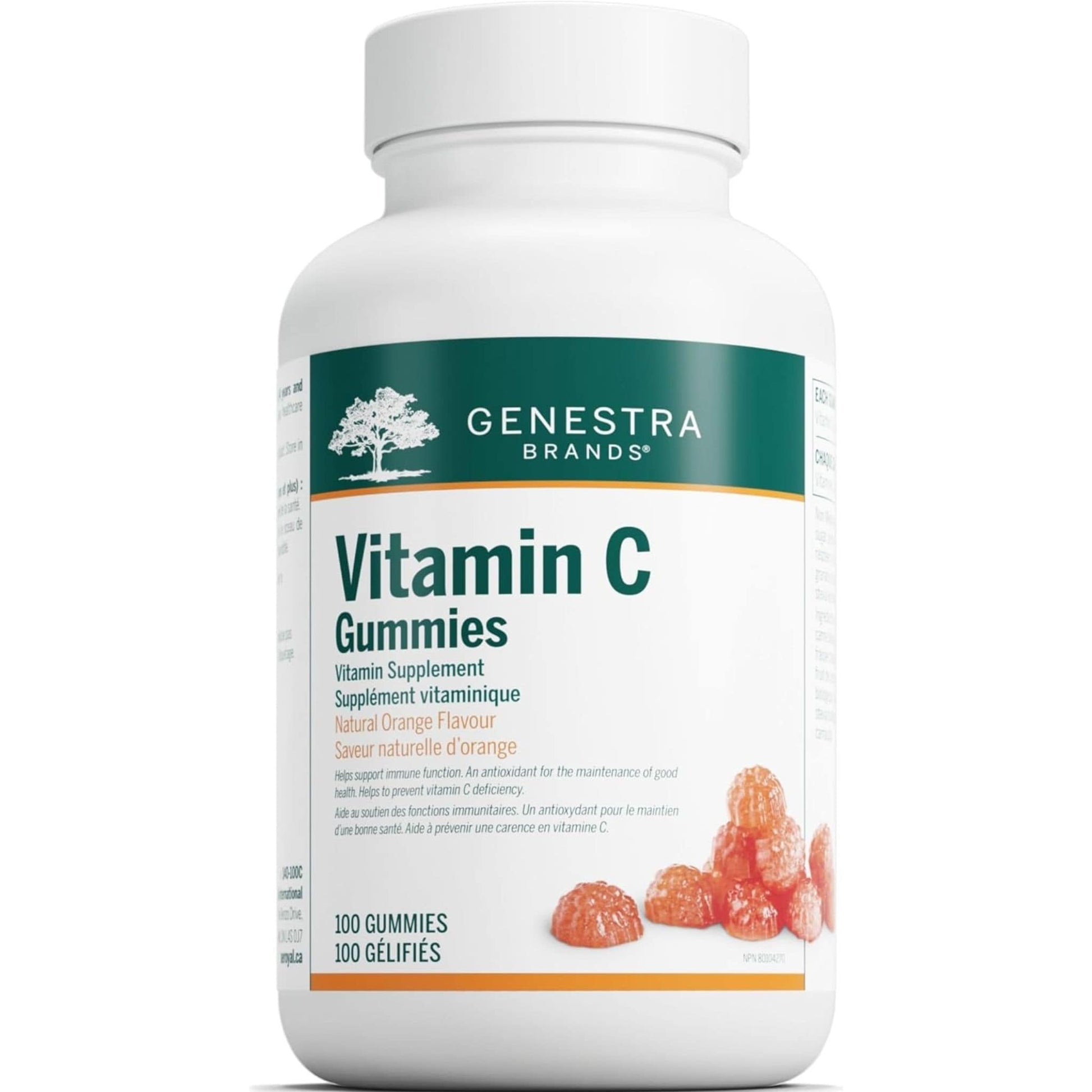 Natural Orange Flavour, 100 Gummies | Genestra Brands Vitamin C Gummies