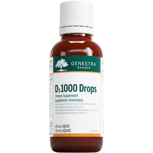 30mL | Genestra Brands D3 1000 Drops Vitamin Supplement