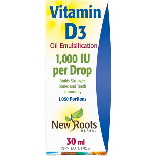 30 ml | New Roots Herbal Vitamin D3 1,000 IU