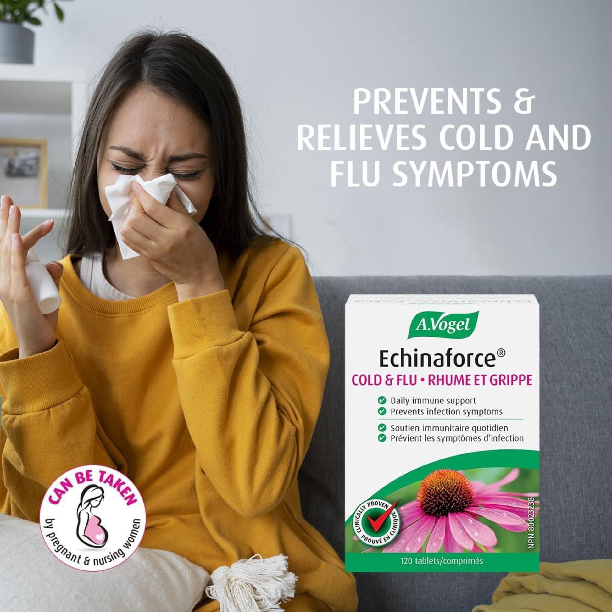 120 Tablets | A.Vogel Echinaforce Cold and Flu