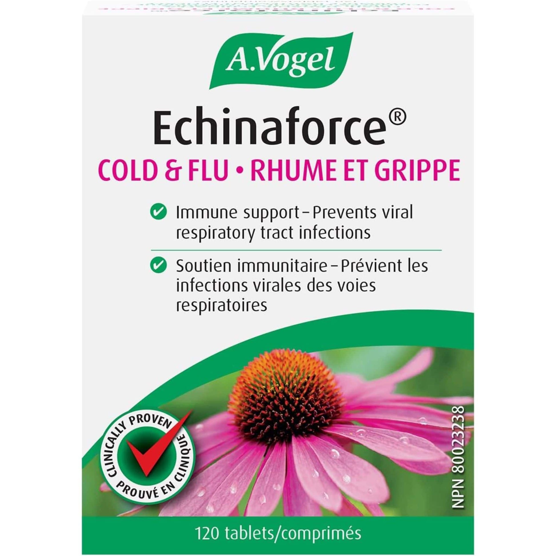 120 Tablets | A.Vogel Echinaforce Cold and Flu