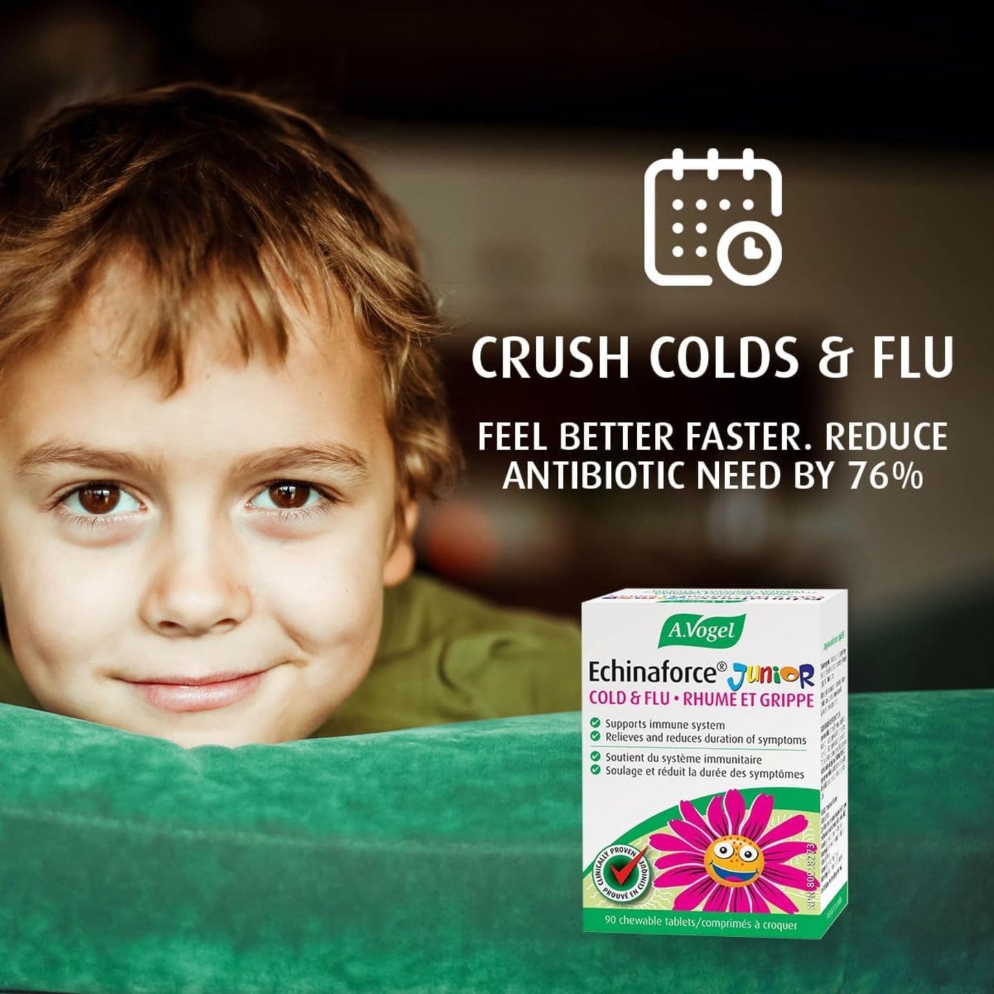 180 Chewable Tablets | A. Vogel Echinaforce Junior Cold and Flu