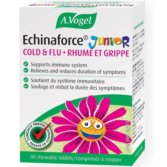 90 Chewable Tablets | A. Vogel Echinaforce Junior Cold and Flu