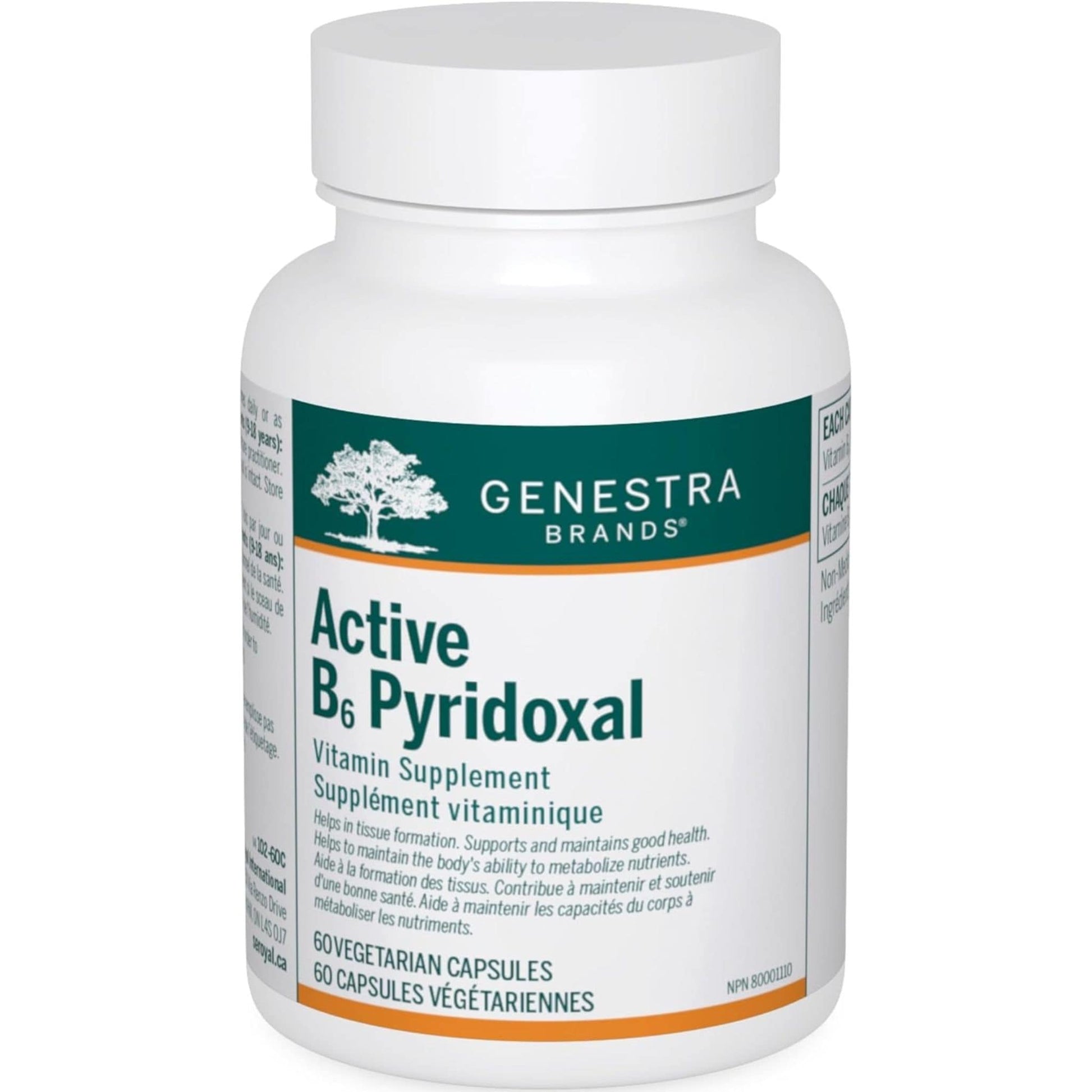 60 Vegetarian Capsules | Genestra Brands Active B6 Pyridoxal