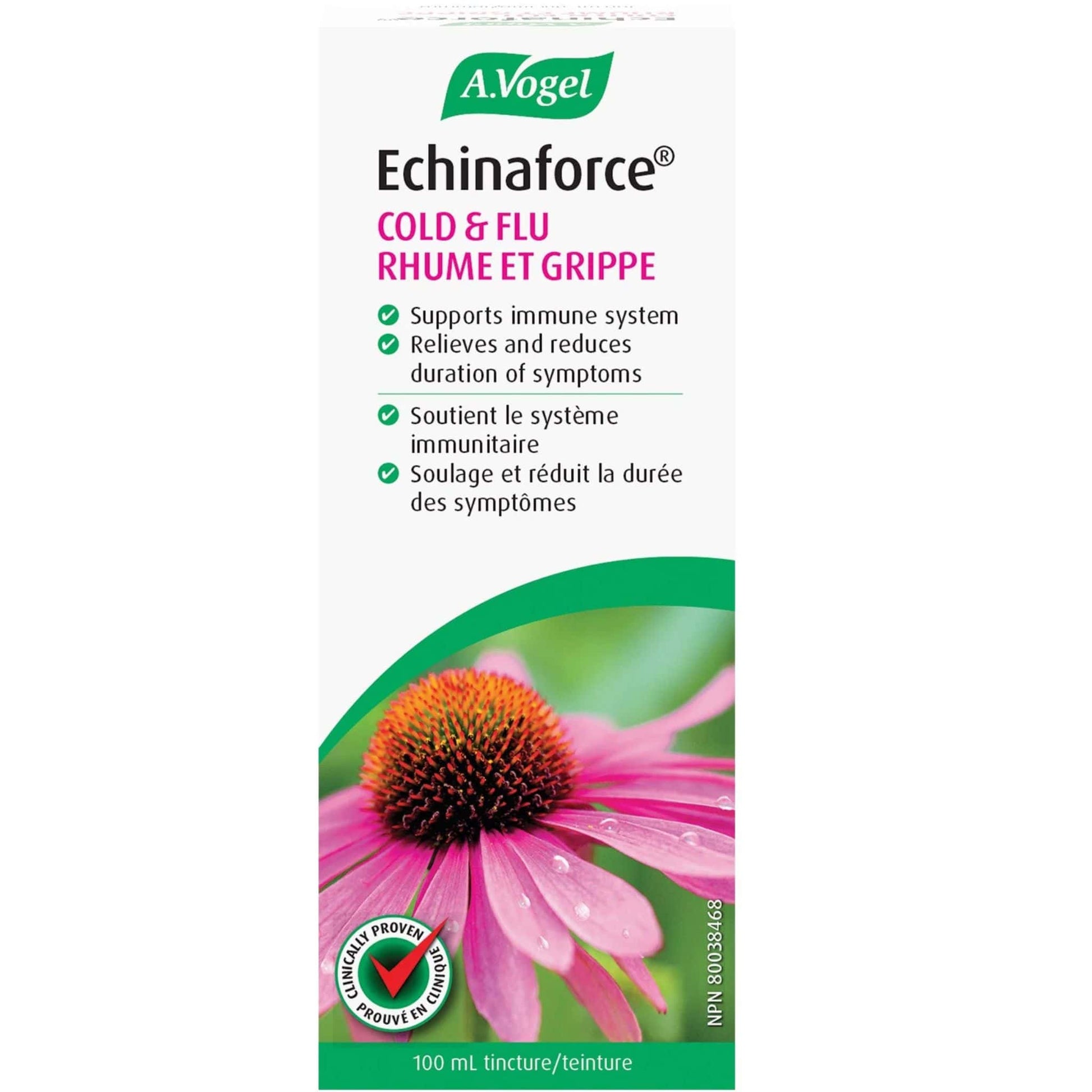 100mL | A. Vogel Echinaforce Tincture, Cold and Flu