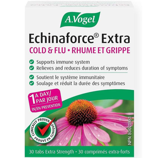 30 Tablets | A. Vogel Echinaforce Extra, Cold and Flu