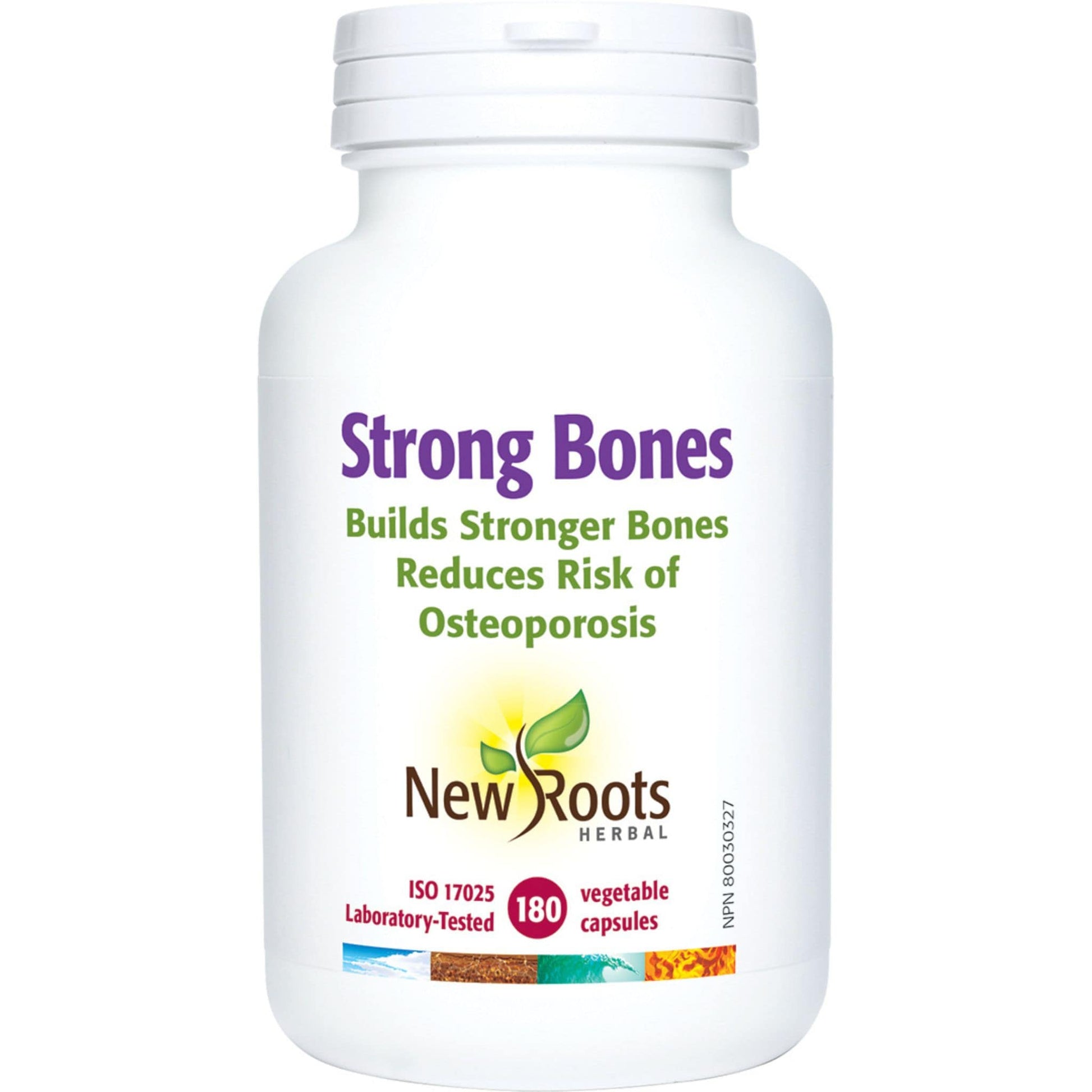 180 Vegetable Capsules | New Roots Herbal Strong Bones