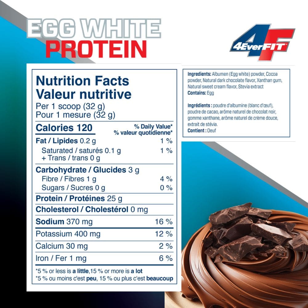 454g Chocolate Mousse | 4EverFit Egg White Protein Powder