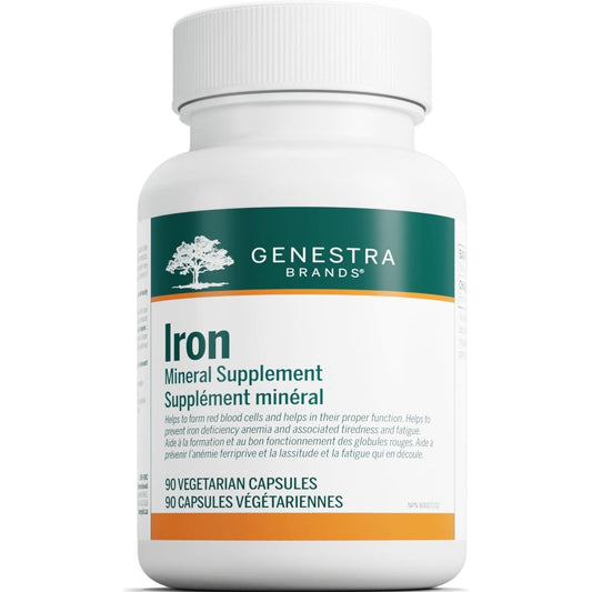 90 Vegatarian Capsules | Genestra Brands Iron Mineral Supplement