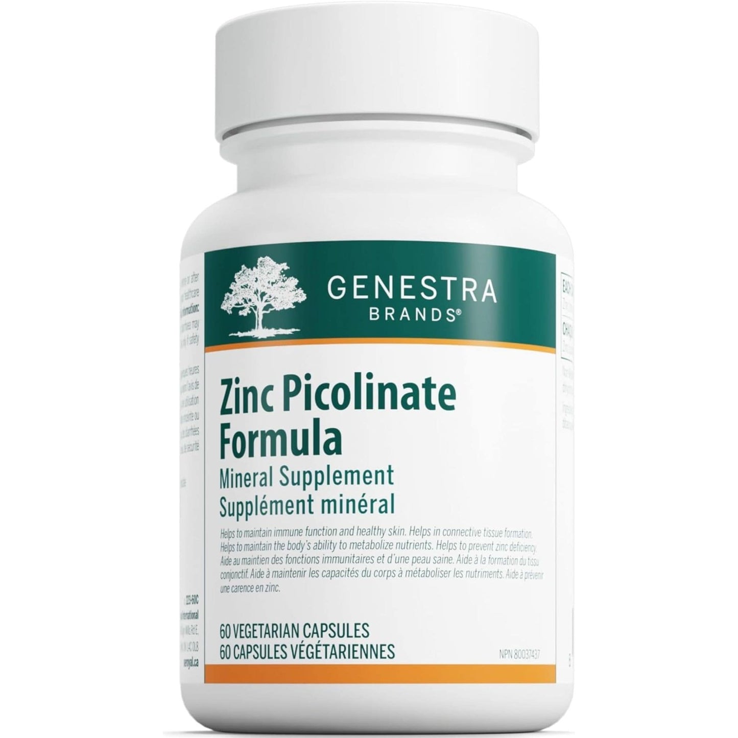 60 Vegetarian Capsules | Genestra Brands Zinc Picolinate Formula