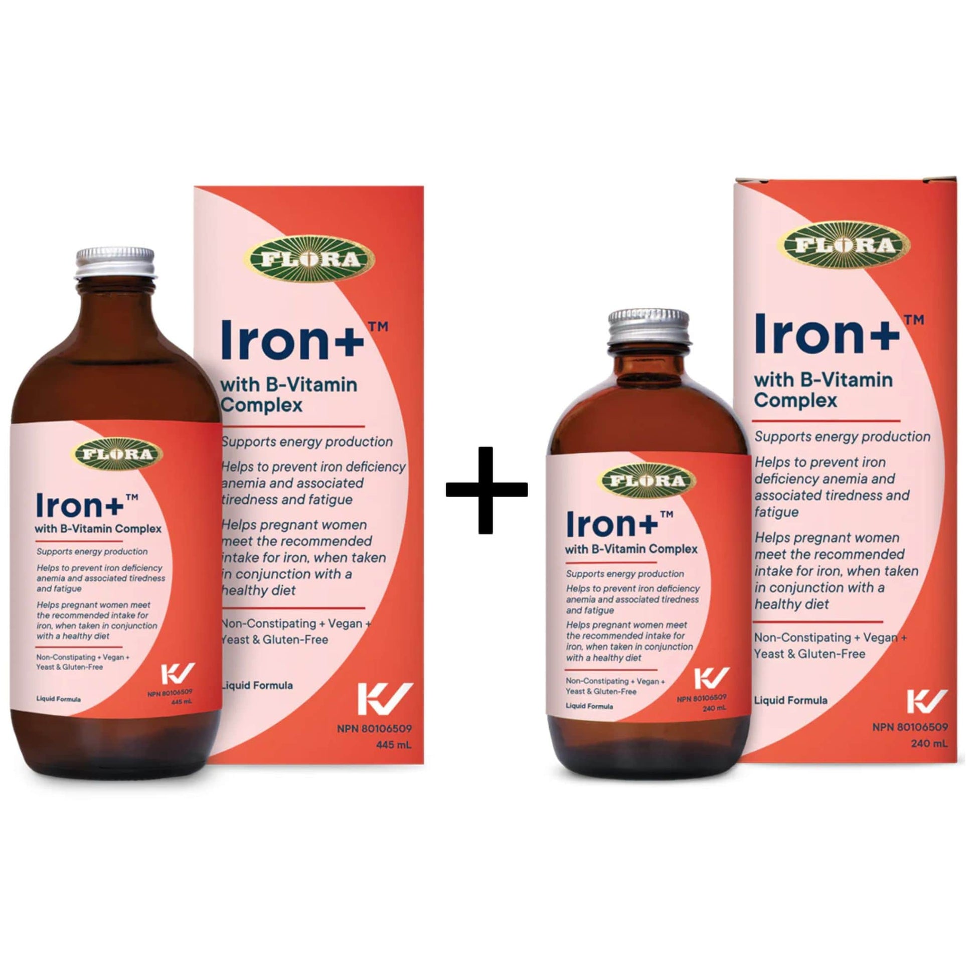 445ml + BONUS 240ml | Flora Iron Plus with B-Vitamin Complex