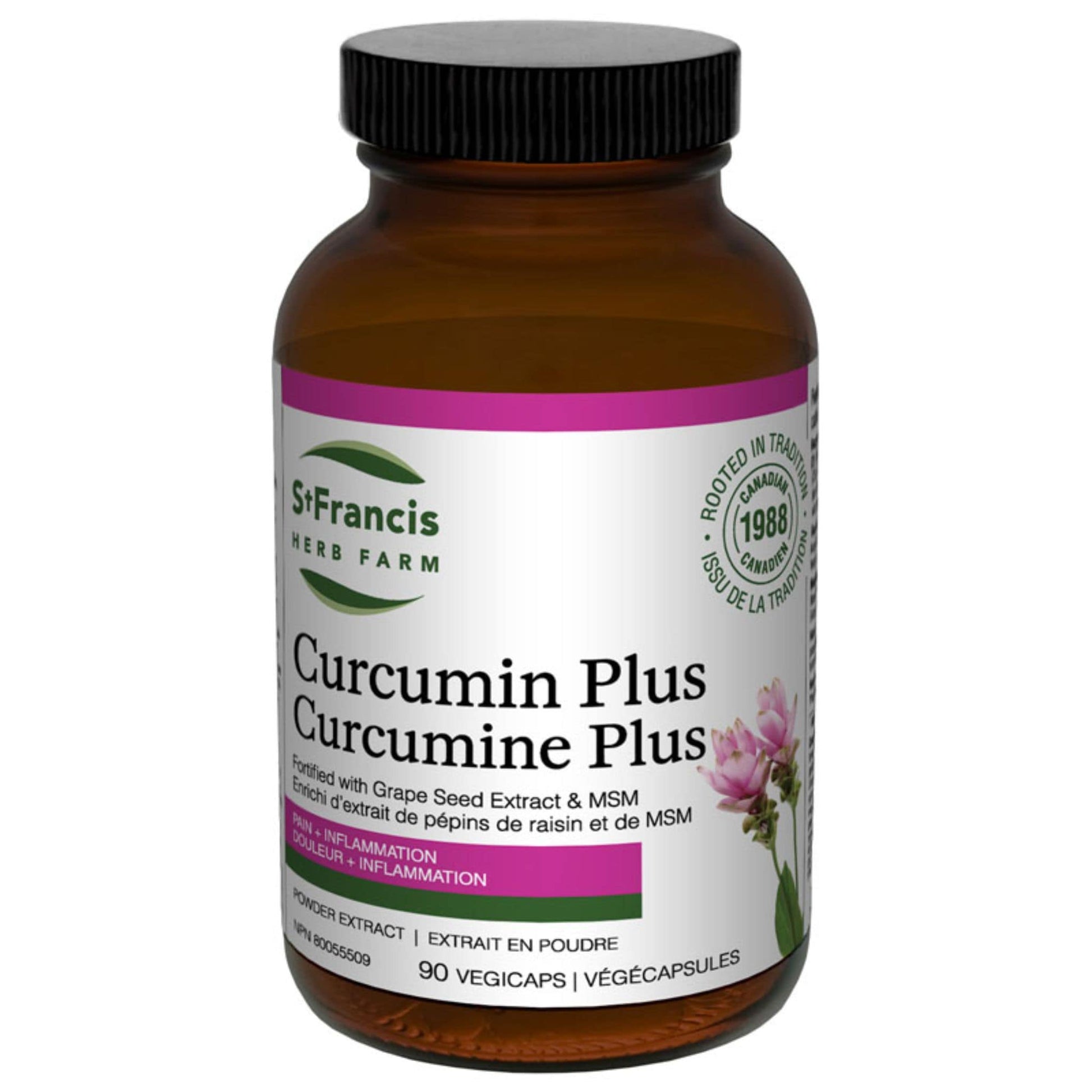 90 Vegetable Capsules | St. Francis Curcumin Plus