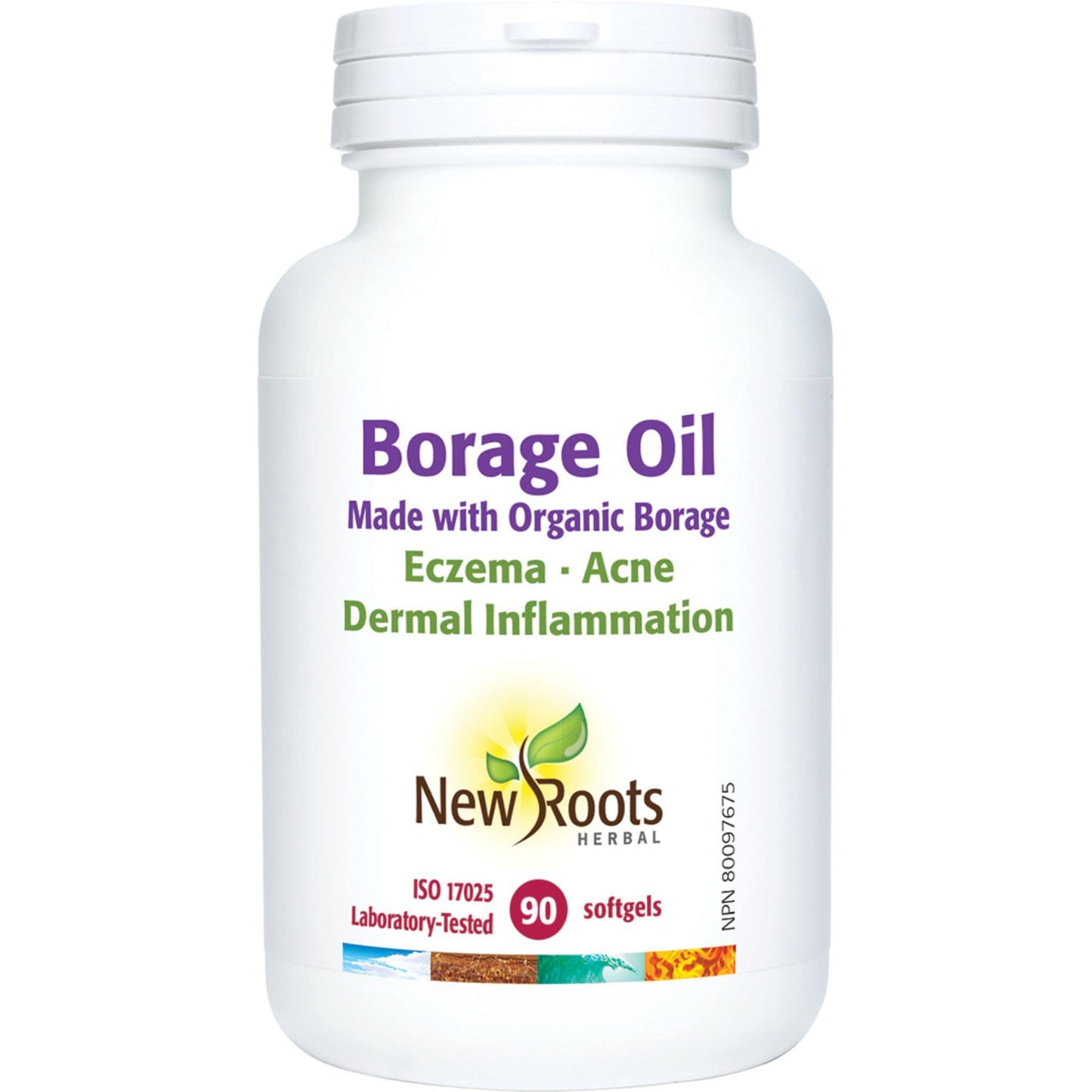 90 Softgels | New Roots Herbal Borage Oil
