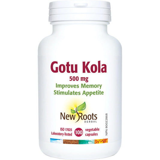 100 Vegetable Capsules | New Roots Herbal Gotu Kola 500mg