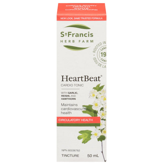 St. Francis Heart Beat, Cardio Tonic with Garlic, Reishi and Hawthorn, 50 ml
