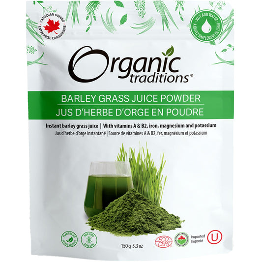 150g | Organic Traditions Barley Grass Juice Powder 5.3oz