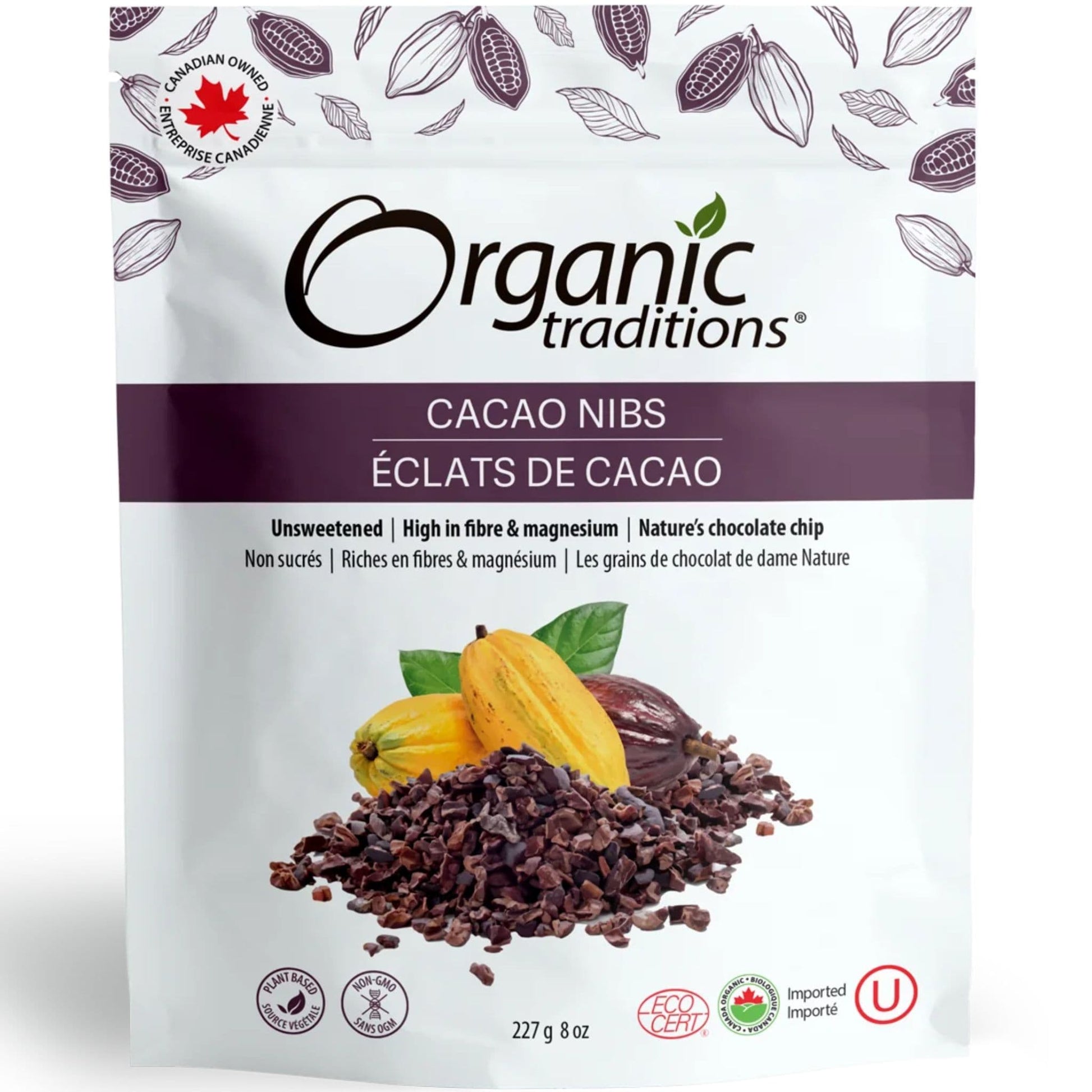 227g | Organic Traditions Cacao Nibs 8oz