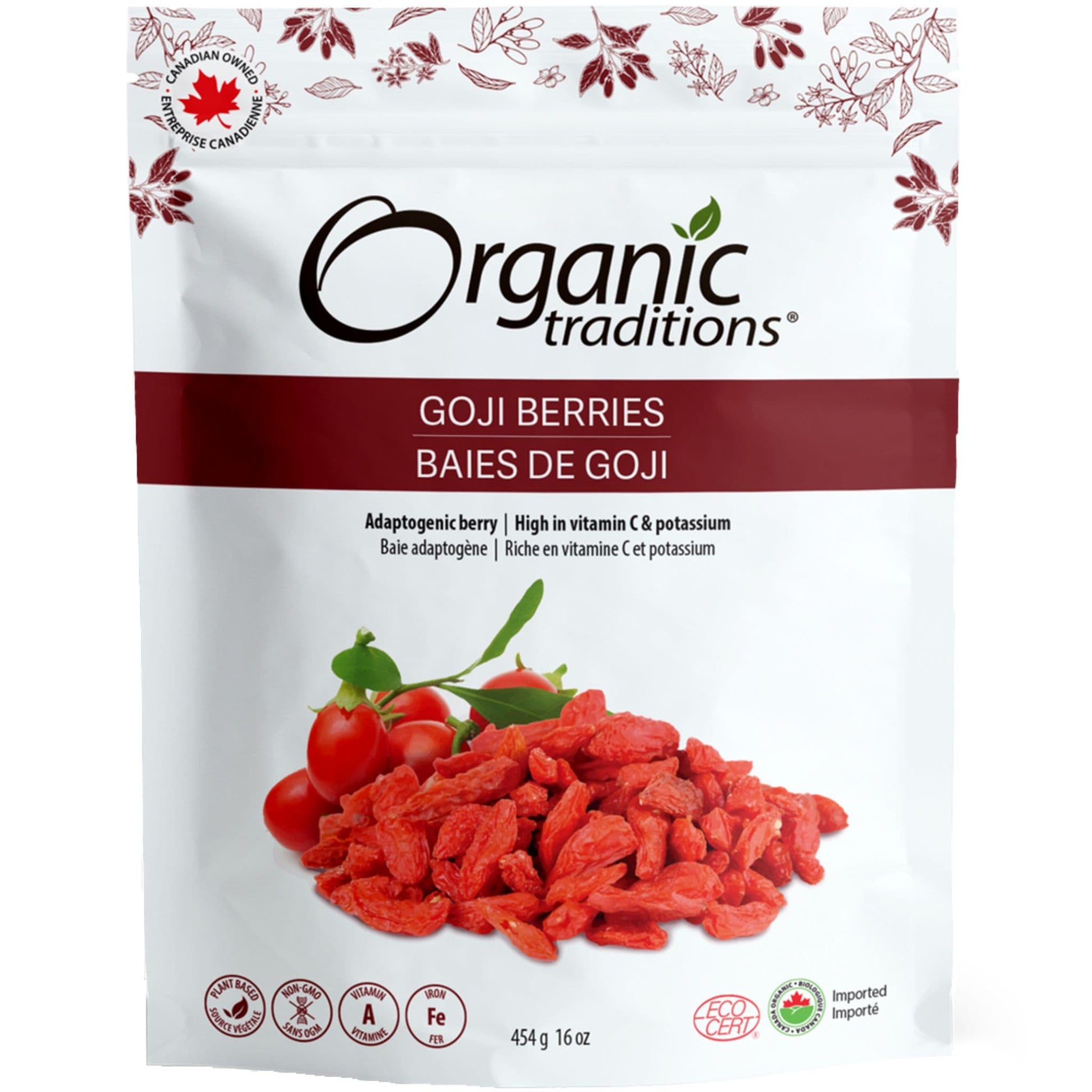 454g | Organic Traditions Goji Berries 16oz