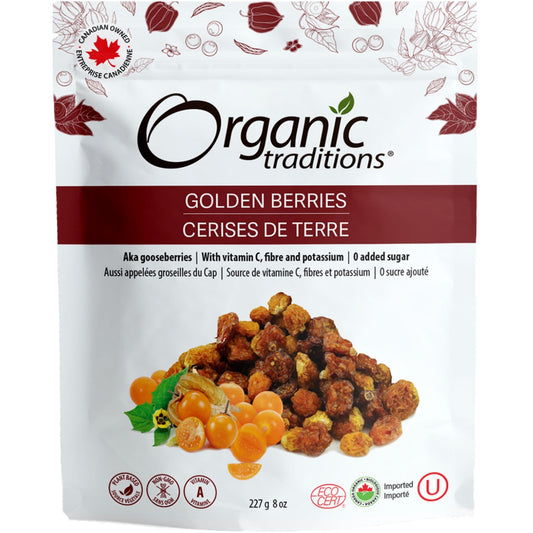 227g | Organic Traditions Golden Berries 8oz