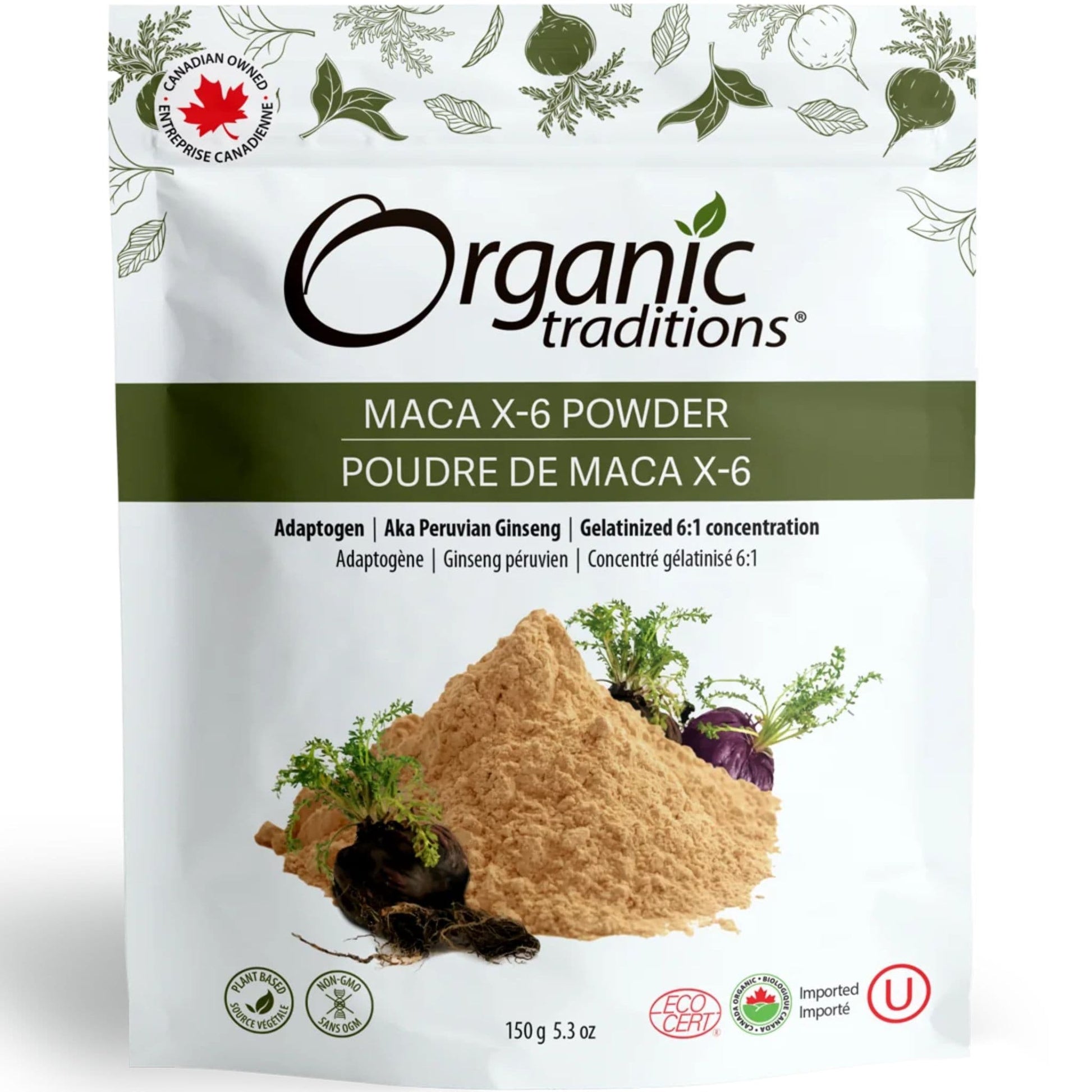 150g | Organic Traditions Maca X-6 Powder 5.3oz