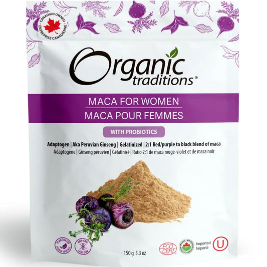 150g | Organic Traditions Maca For Women With Probiotics 5.3oz