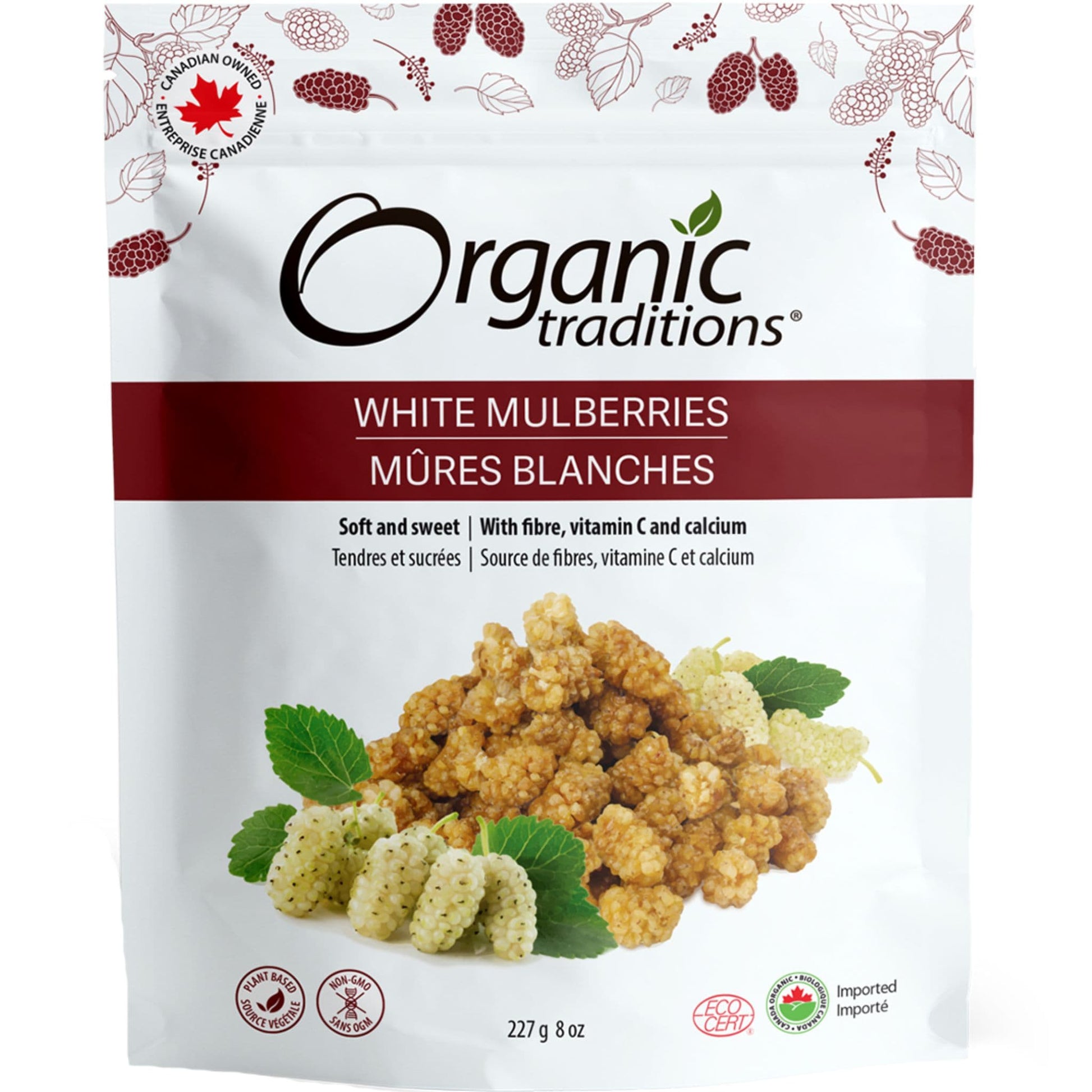 227g | Organic Traditions White Mulberries 8oz