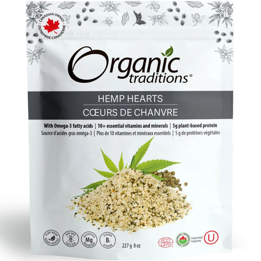 227g | Organic Traditions Hemp Hearts 8oz