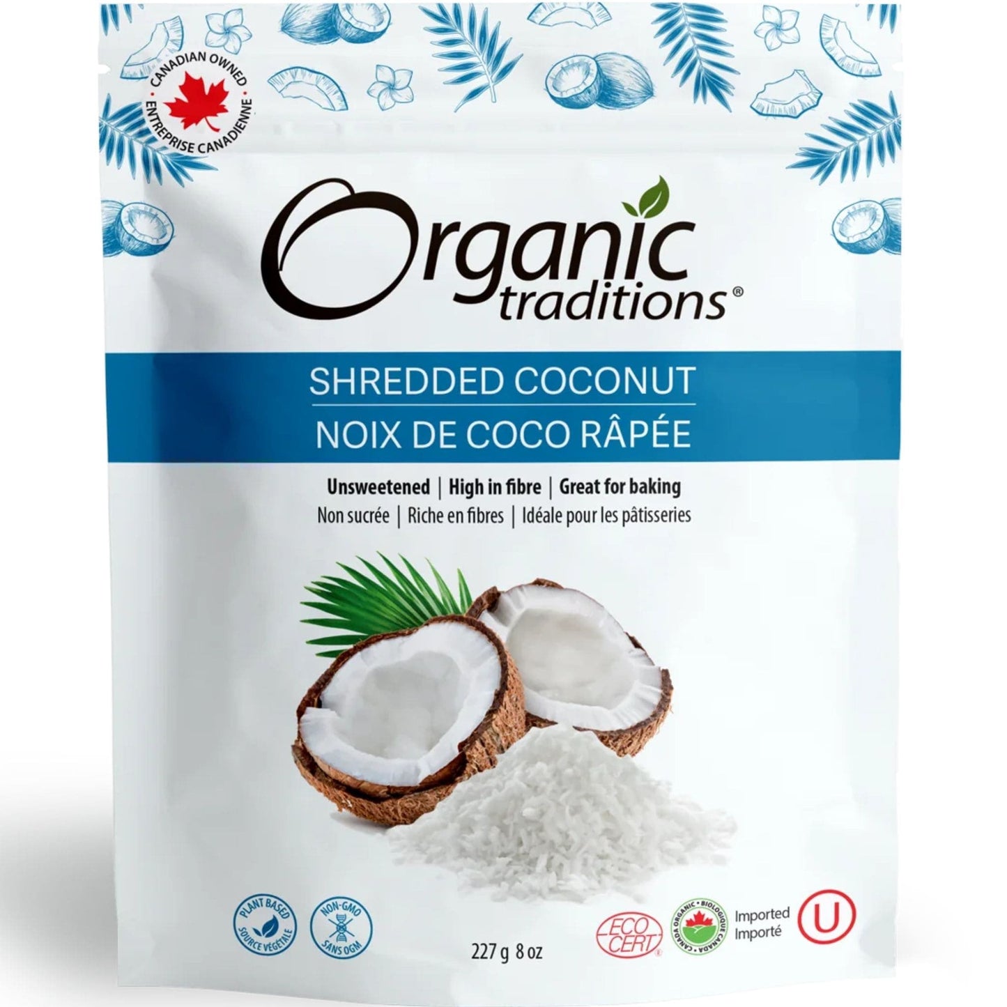 227g | Organic Traditions Shredded Coconut 8oz