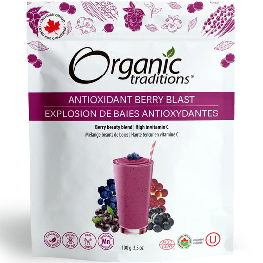 100g | Organic Traditions Antioxidant Berry Blast 3.5oz