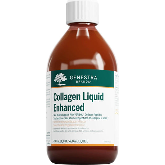 Natural Pomegranate-Raspberry Flavour, 450mL | Genestra Brands Collagen Liquid Enhanced