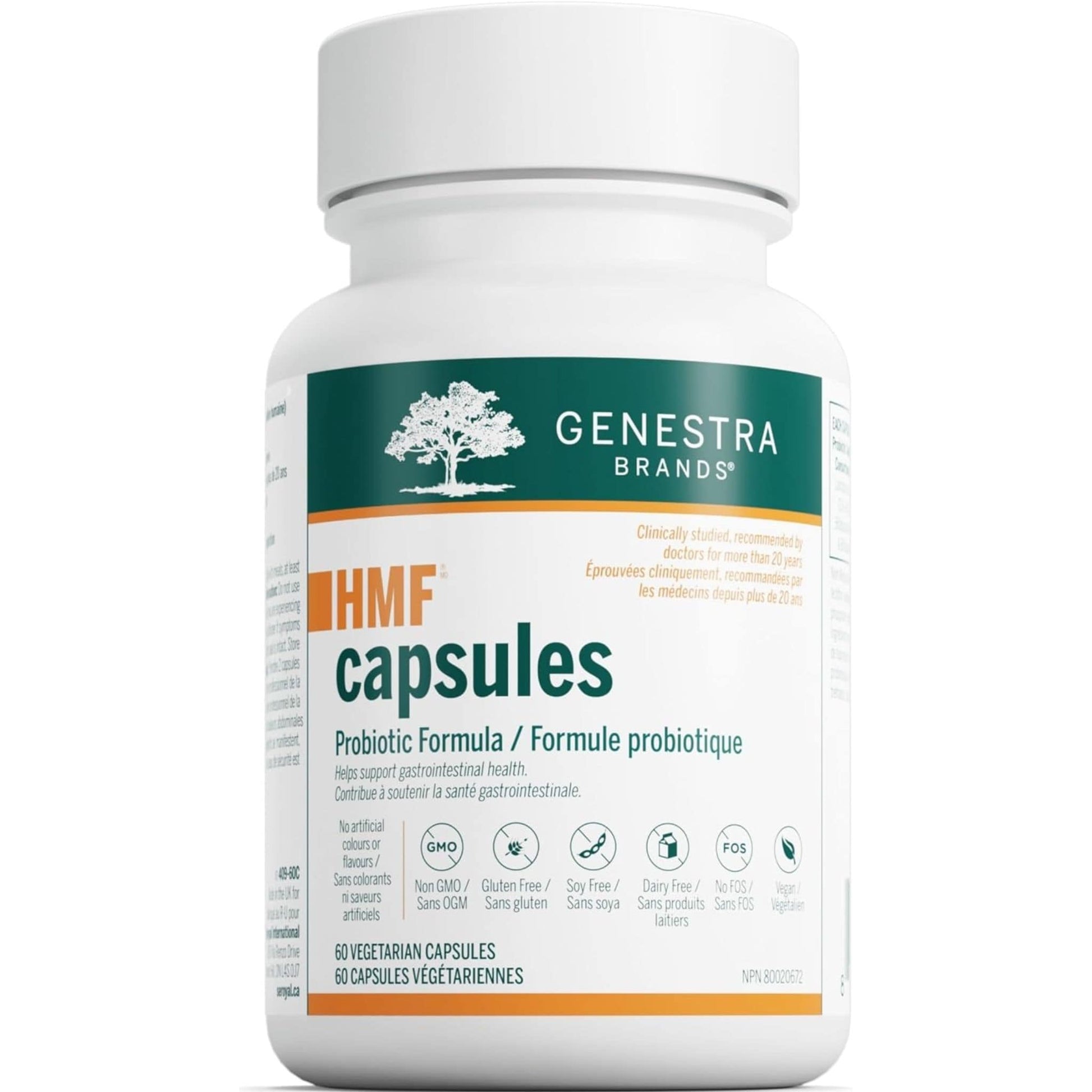 60 Vegetarian Capsules | Genestra Brands HMF capsules Probiotic Formula