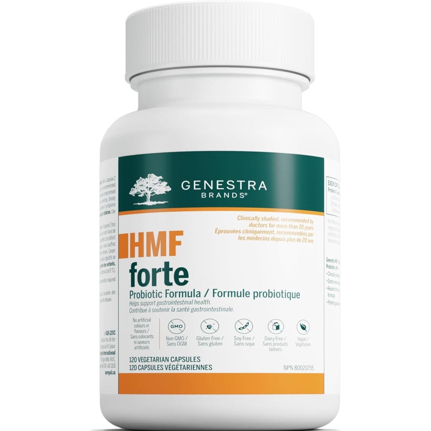 120 Vegetarian Capsules | Genestra Brands HMF Forte Probiotic Formula Bottle