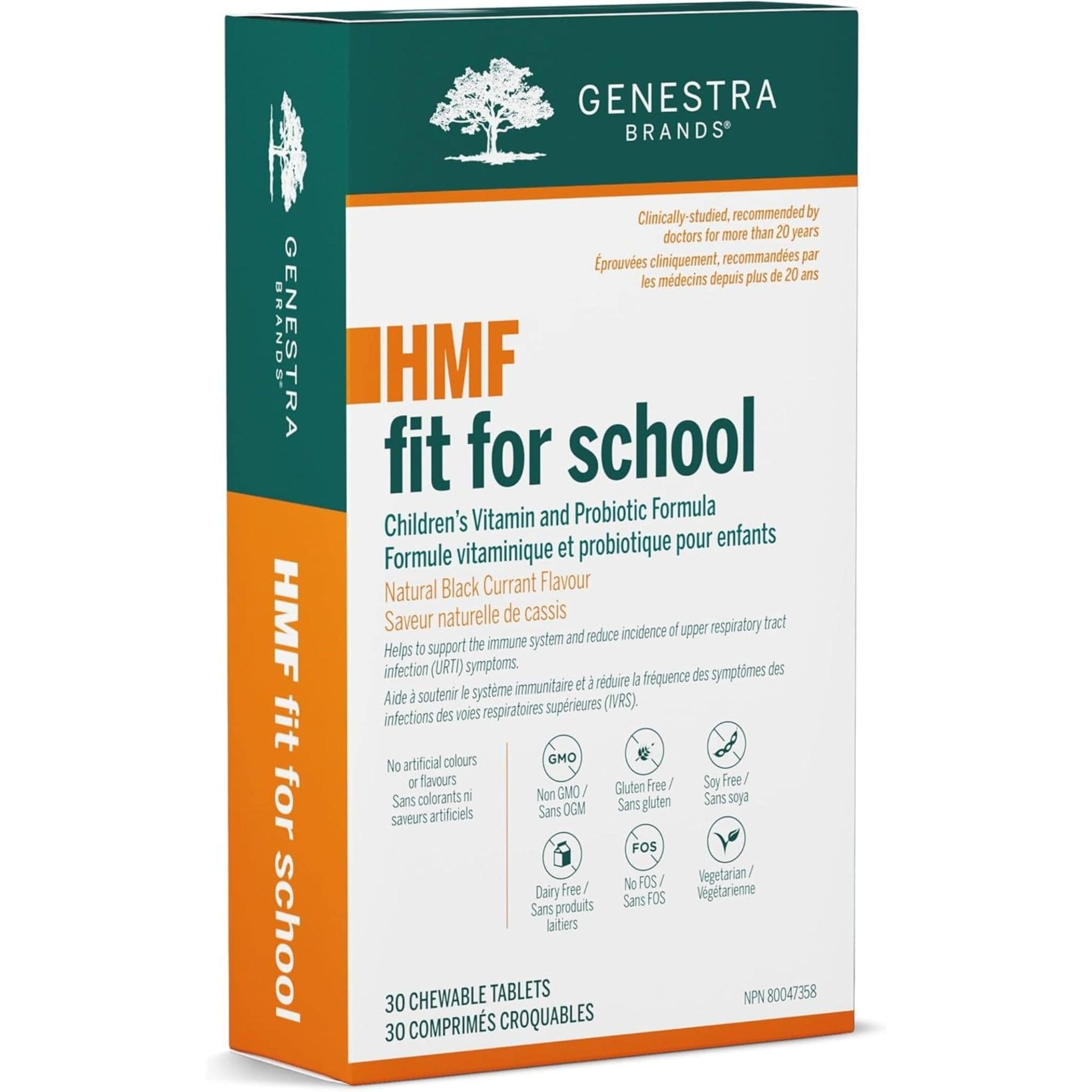 30 Chewable Tablets | Genestra Brands HMF fit for school