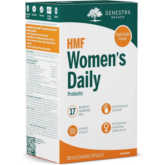 25 Vegetarian Capsules | Genestra Brands HMF Women's Daily Probiotic