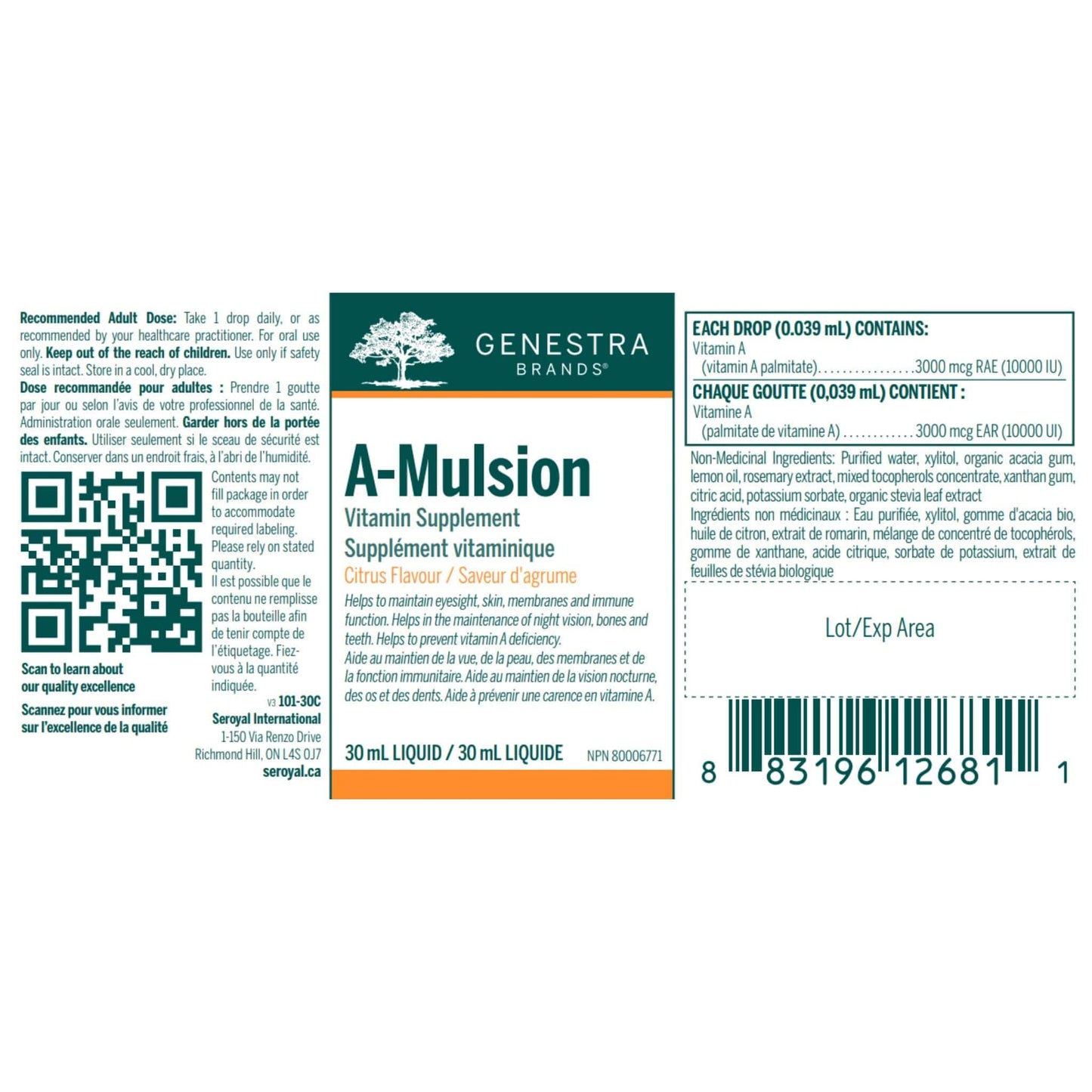 Citrus Flavour, 30mL | Genestra Brands A Mulsion Liquid