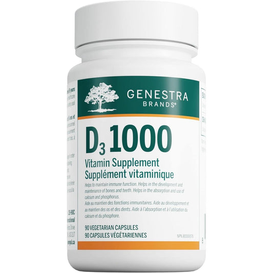 90 Vegetarian Capsules | Genestra Brands D3 1000